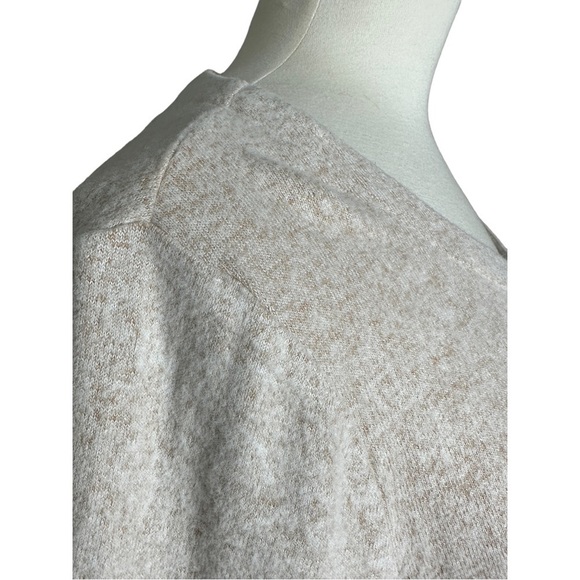 NWT Chico’s Soft Knit Cozy Knit Oatmeal Pullover Tee L - Picture 3 of 6